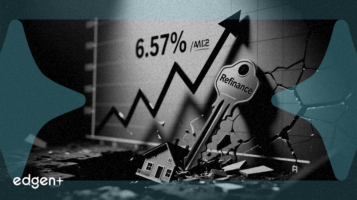 Las tasas hipotecarias en EE. UU. suben al 6,57 % mientras las refinanciaciones caen en picada
