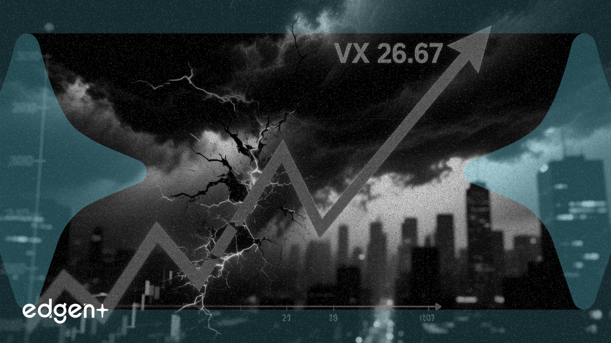 芝加哥期權交易所波動率指數（VIX）作為華爾街首選的投資者焦慮衡量指標，在 4 月 2 日飆升 2.1 點，收報 26.67。