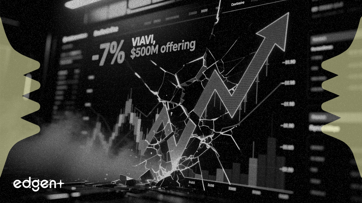Viavi Solutions 定價 5 億美元股票發行後股價下跌 7%