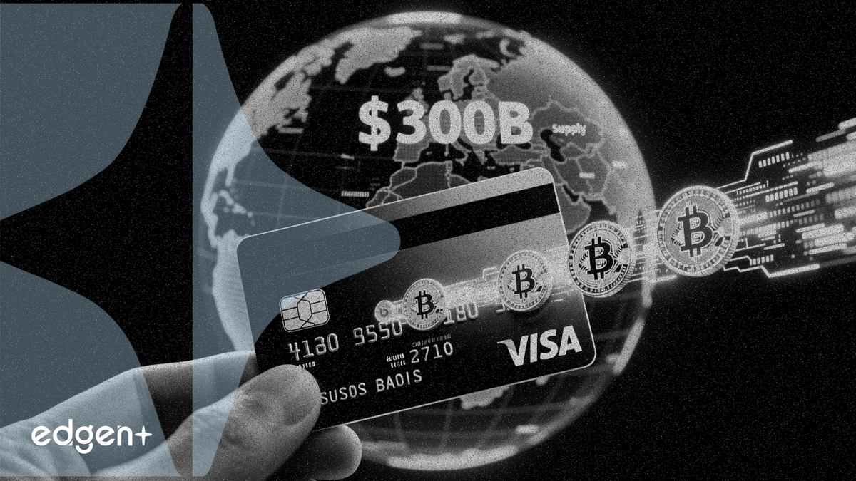 Visa, 글로벌 스테이블코인 공급 3,000억 달러 돌파 속 비공개 스테이블코인 결제 테스트