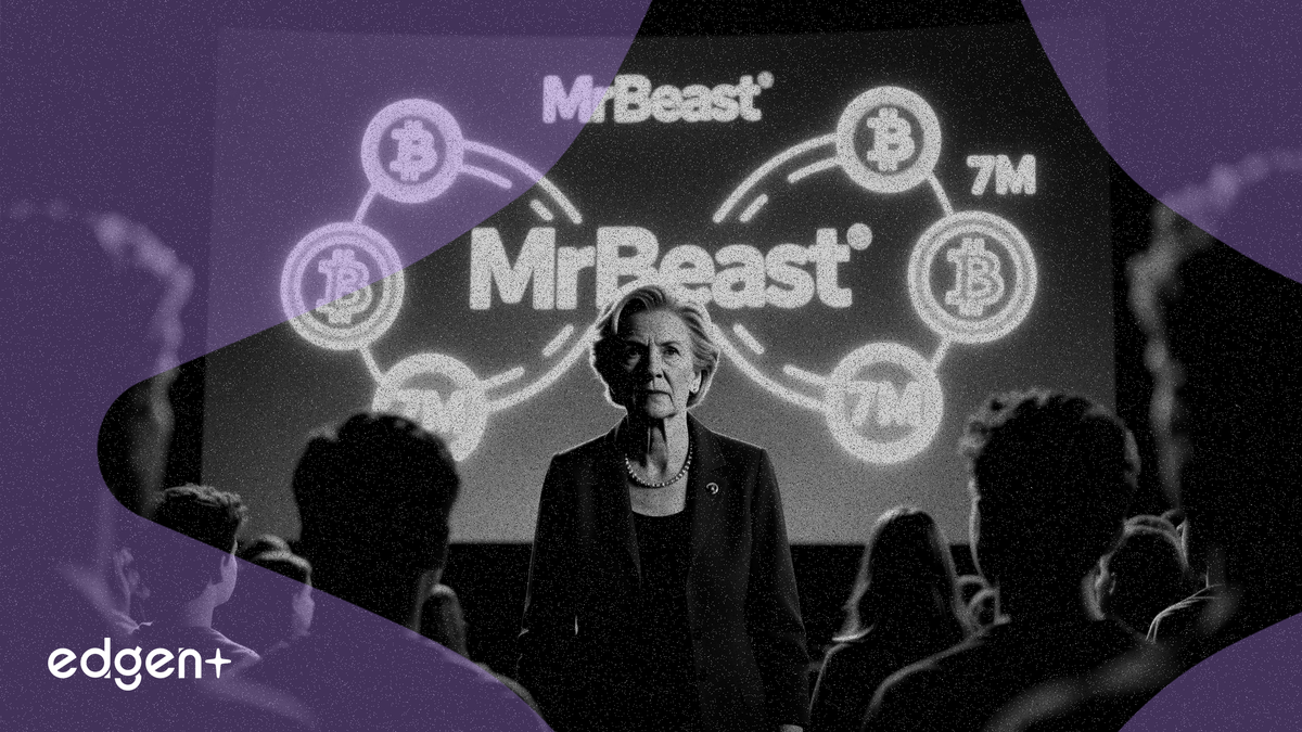 沃倫調查MrBeast針對700萬青少年應用程式用戶的加密貨幣計畫