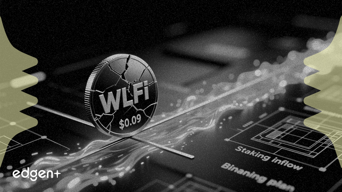 WLFI Teeters at $0.09 as $12.5M Binance Inflow Counters New Staking Plan