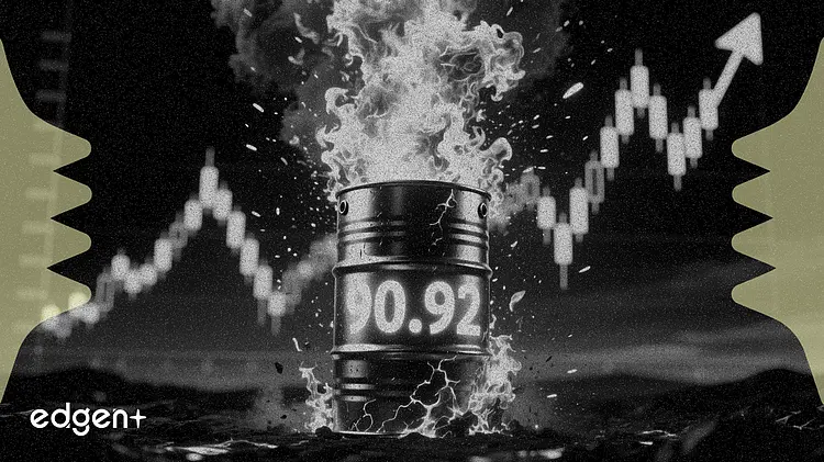 WTI原油が3.1%急騰、1バレル=90.92ドルで取引終了——セッション最大の上昇局面