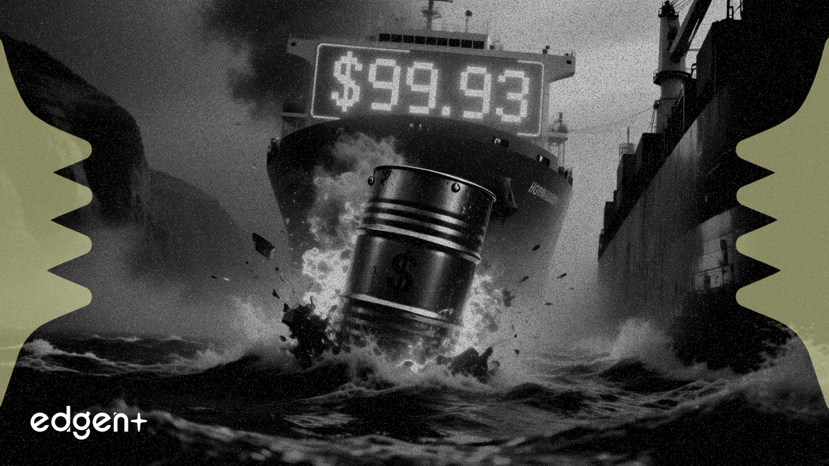 WTI原油大涨3.7%至99.93美元 霍尔木兹海峡持续封锁