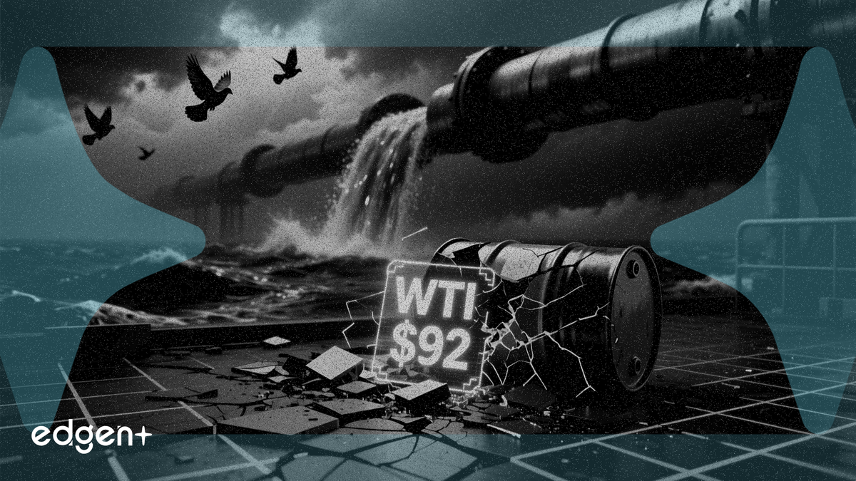 WTI crude oil fell below $92 a barrel as robust US supply and a month-old US-Iran ceasefire erased the war premium that had pushed prices above $100.