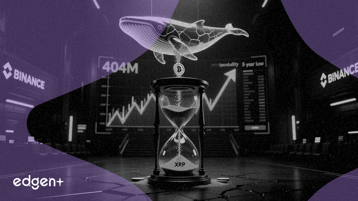 XRP流動性在幣安跌至五年低點，巨鯨撤走4.03億枚代幣