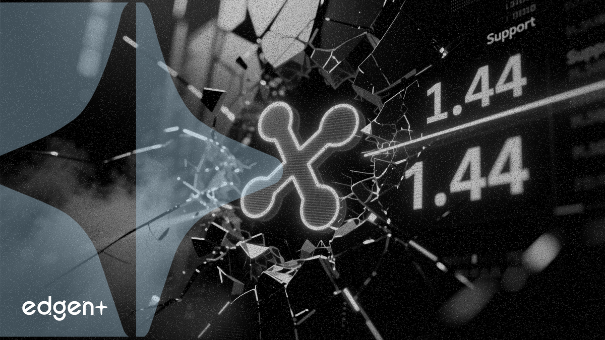 Giá XRP giảm xuống dưới 1,44 USD khi người bán kiểm tra mức hỗ trợ quan trọng