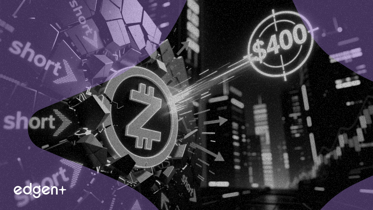 Zcash 상승, 숏 스퀴즈 가능성에 400달러 향해 5% 랠리