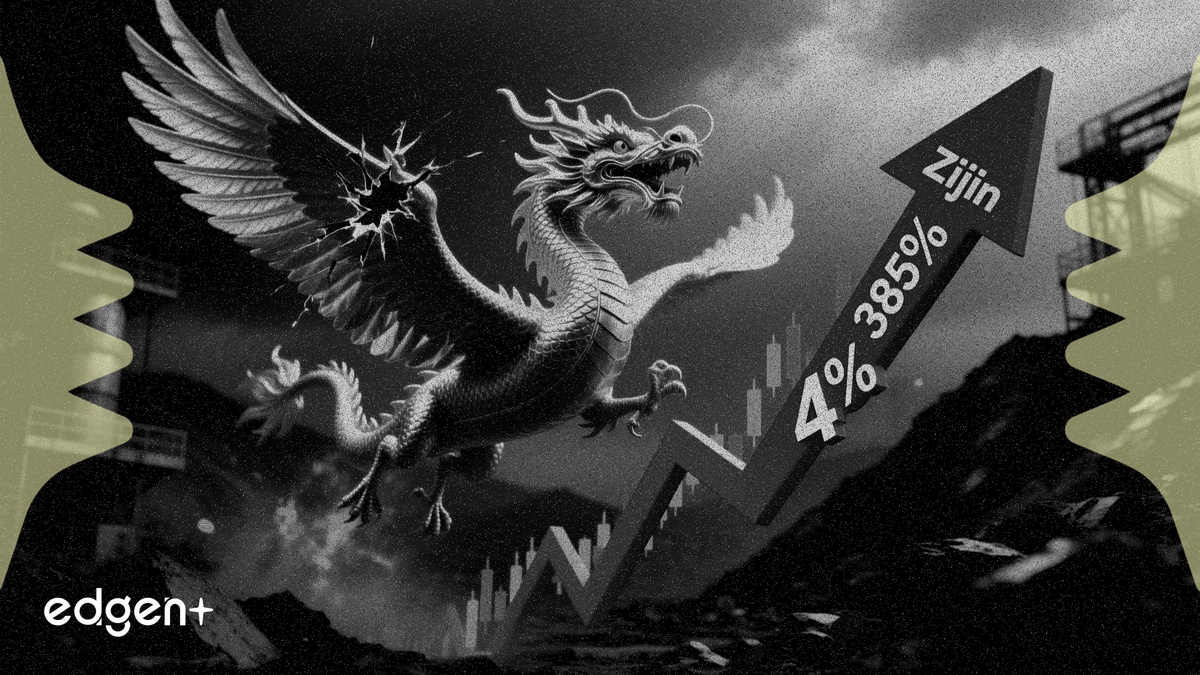 紫金礦業首季利潤暴增 385%，股價仍下跌 4%