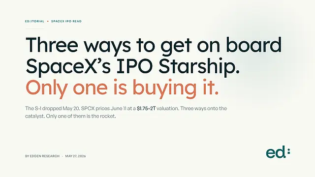 Investing in SpaceX Doesn't Mean Buying SpaceX