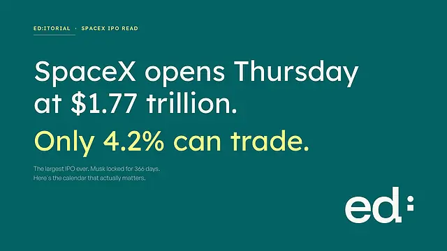 SpaceX goes public Thursday with a possible $5 trillion hit. Here's the calendar that actually matters.